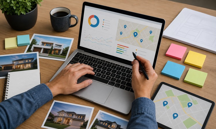 Revisión de datos estructurados y señales locales en una página web inmobiliaria